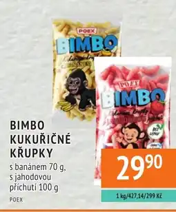 Coop hb Bimbo kukuřičné křupky nabídka