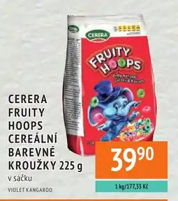 Coop hb Cerera fruity hoops cereální barevné kroužky nabídka