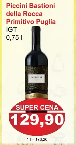 PLUS JIP Piccini Bastioni della Rocca Primitivo Puglia nabídka