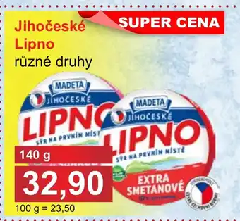 PLUS JIP Madeta Jihočeské Lipno nabídka