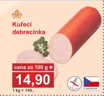 PLUS JIP Kuřecí debrecínka nabídka