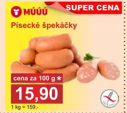 PLUS JIP Písecké špekáčky nabídka