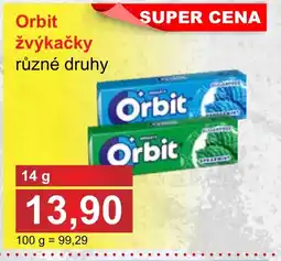 PLUS JIP Orbit žvýkačky nabídka