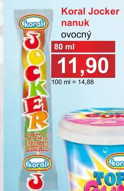 PLUS JIP Koral Jocker nanuk nabídka