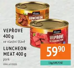 Coop hb Vepřové ve vlastní šťávě luncheon meat pork nabídka