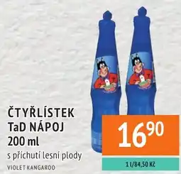 Coop hb Čtyřlístek tad nápoj nabídka