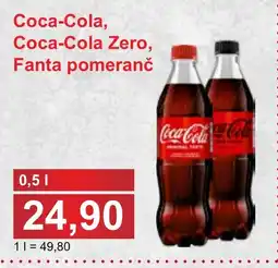 PLUS JIP Coca-Cola, Coca-Cola Zero, Fanta pomeranč nabídka