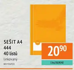 Coop hb Sešit A4 444.40 listů linkovaný nabídka