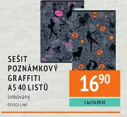 Coop hb Sešit poznámkový graffiti A5.40 listů linkovaný nabídka