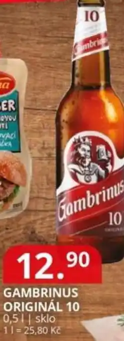 Potraviny CZ Gambrinus originál 10 nabídka