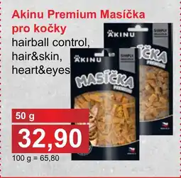 PLUS JIP Akinu Premium Masíčka pro kočky nabídka