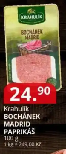 Potraviny CZ Krahulik bochánek madrid paprikáš nabídka