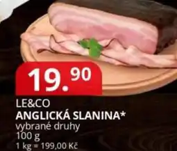 Potraviny CZ Le&co Anglická slanina nabídka