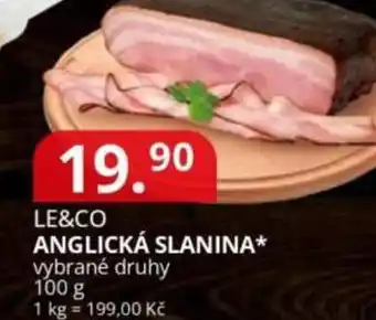 Potraviny CZ Le&co Anglická slanina nabídka