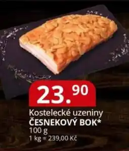 Potraviny CZ Kostelecké uzeniny česnekový bok nabídka