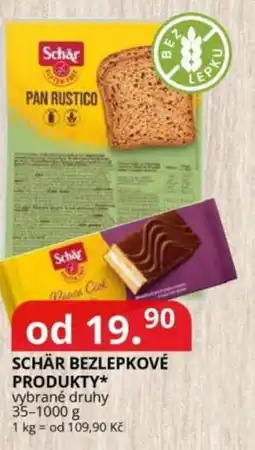 Potraviny CZ Schär bezlepkové produkty nabídka