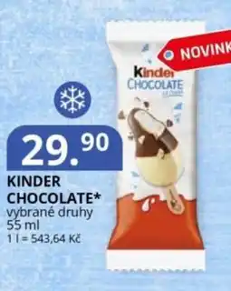 Potraviny CZ Kinder chocolate nabídka