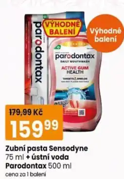 TEMPO Zubní pasta Sensodyne + ústní voda Parodontax nabídka