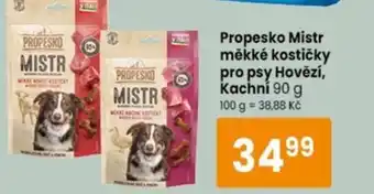 Propesko Mistr měkké kostičky pro psy Hovězí, Kachni