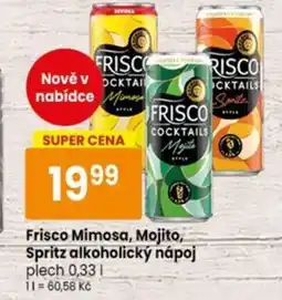 TEMPO Frisco Mimosa, Mojito, Spritz alkoholický nápoj nabídka