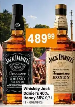 TEMPO Whiskey Jack Daniel's 40%, Honey 35% nabídka