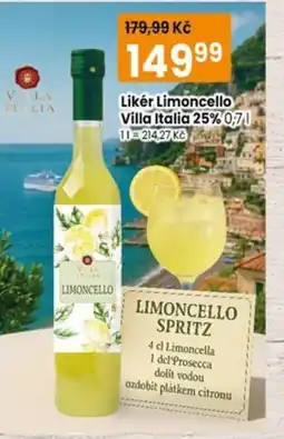 TEMPO Likér Limoncello Villa Italia 25% nabídka