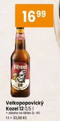 TEMPO Velkopopovický Kozel 12 nabídka