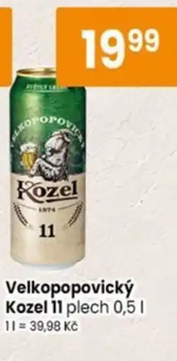 TEMPO Velkopopovický Kozel 11 nabídka