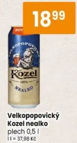 TEMPO Velkopopovický Kozel nealko nabídka