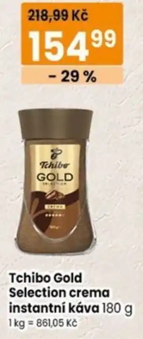 TEMPO Tchibo Gold Selection crema instantní káva nabídka
