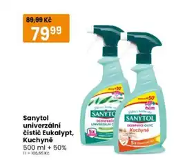 TEMPO Sanytol univerzální čistič Eukalypt, Kuchyně nabídka