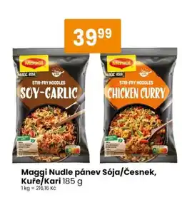 TEMPO Maggi Nudle pánev Sója/Česnek, Kuře Kari nabídka