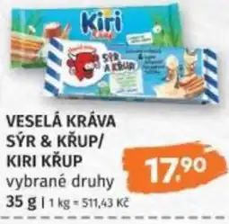 Konzum Veselá kráva sýr & krup/ kiri krup nabídka