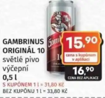 Konzum Gambrinus originál 10 nabídka