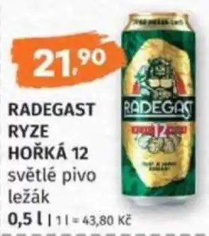 Konzum Radegast ryze hořká 12 nabídka