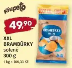 Konzum Xxl brambůrky solené nabídka