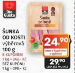 Konzum Šunka od kosti výběrová nabídka