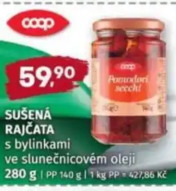 Konzum Sušená rajčata nabídka