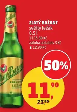 Penny Market Zlatý bažant světlý ležák nabídka
