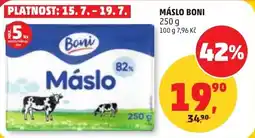 Penny Market Máslo boni nabídka