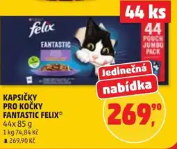 Penny Market Kapsičky pro kočky fantastic felix nabídka