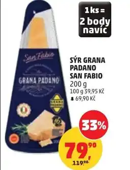 Penny Market Sýr grana padano San fabio nabídka