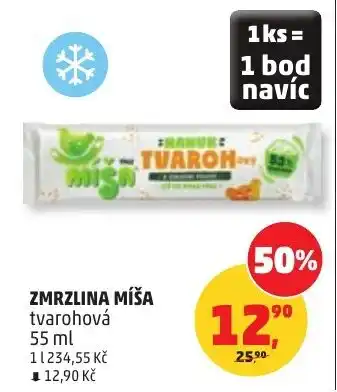 Penny Market Zmrzlina míša tvarohová nabídka
