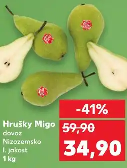 Kaufland Hrušky Migo nabídka