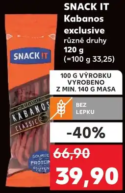 Kaufland SNACK IT Kabanos exclusive nabídka