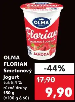 Kaufland OLMA FLORIAN Smetanový jogurt nabídka