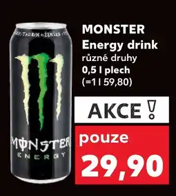 Kaufland MONSTER Energy drink nabídka