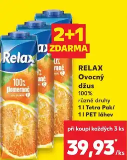 Kaufland RELAX Ovocný džus 100% nabídka