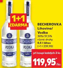 Kaufland BECHEROVKA Lihovina/ Vodka nabídka