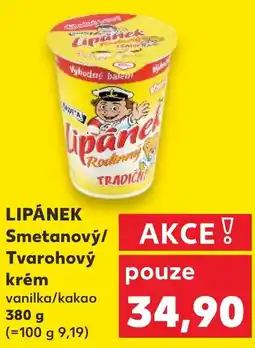 Kaufland Madeta Lipánek Smetanový/ Tvarohový krém nabídka